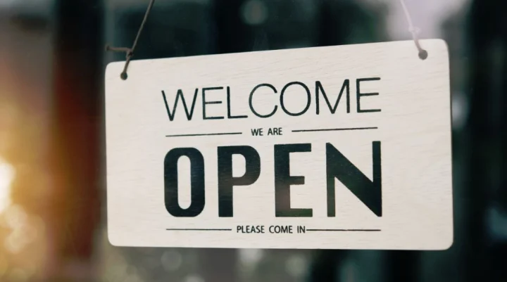Open for business