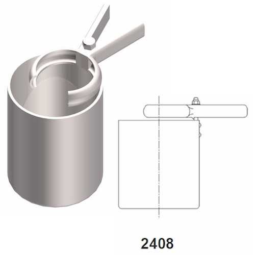 A Drip Bucket with Clamps