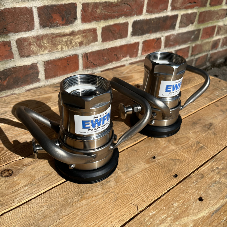 2" Stainless Steel Hose Units have been customised with a locking device attachment