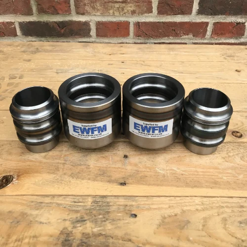 2 disassembled x 2" Carbon Steel 2174 Swivel Joints made to a style 20