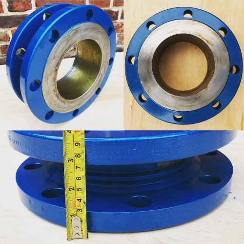 6" Compact Swivel Joint in Carbon Steel Painted in Hammerite Blue