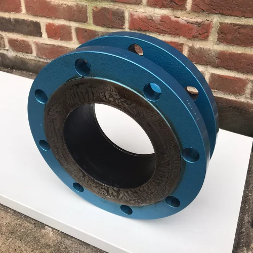 6" Carbon Steel Swivel Joint painted in Hammerite blue