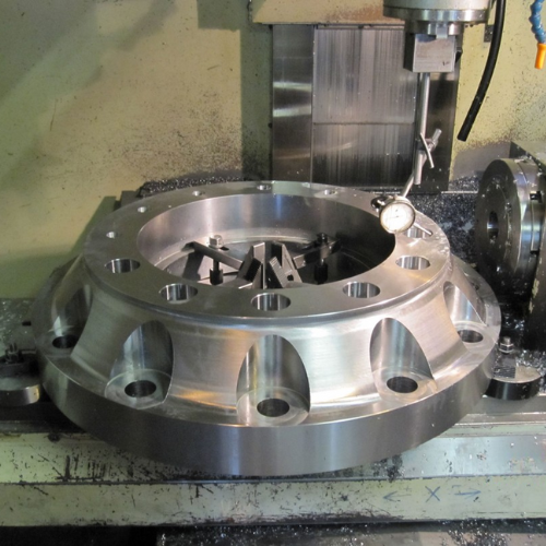 A flange for a Subsea Swivel Joint after manufacturing