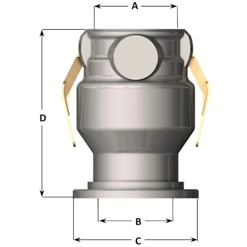 Dimensions of the API Vapour Coupler