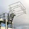 The EWFM Folding Stair with option safety cage