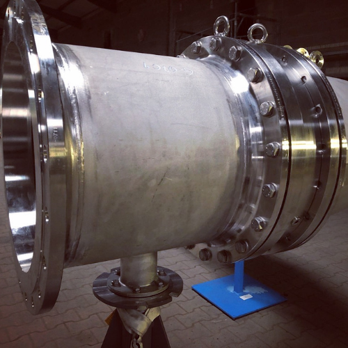 Large bore Swivel joint in Stainless Steel 316L installed as part of a FSU