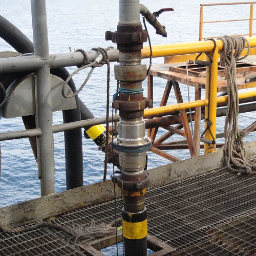 Marine Breakaway Coupling in use