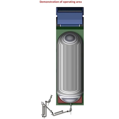 Triple Range LPG Bottom Loading Arm Model 2503 BC-Operating Layout