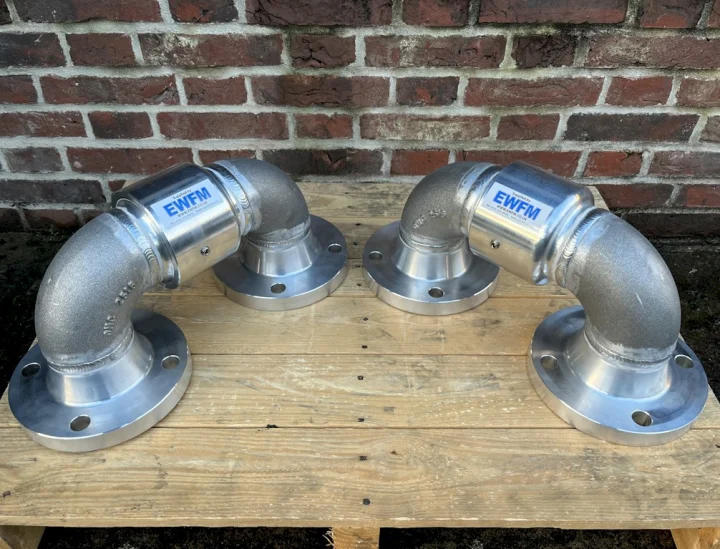 Two 3" model 2175 Swivel Joints in Aluminium construction which has been supplied in a Style 40 conformation