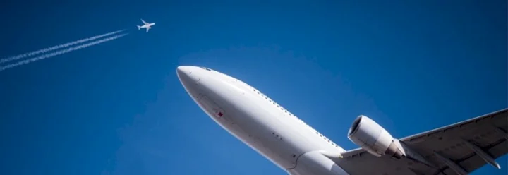 Aeroplanes representing Aviation industry