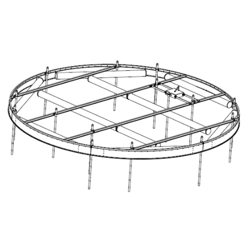Drawing of the Internal Floating Roof - Pontoon Type