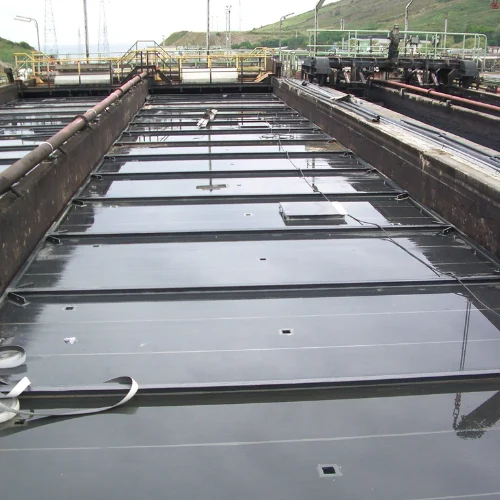 A Tank Cover installed at a water treatment plant