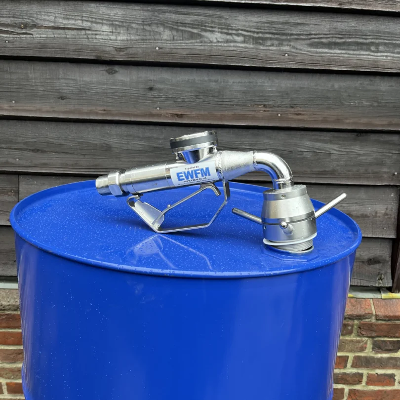 An AZV 1 inch Stainless Steel Nozzle with a G3 Vapour Recovery System