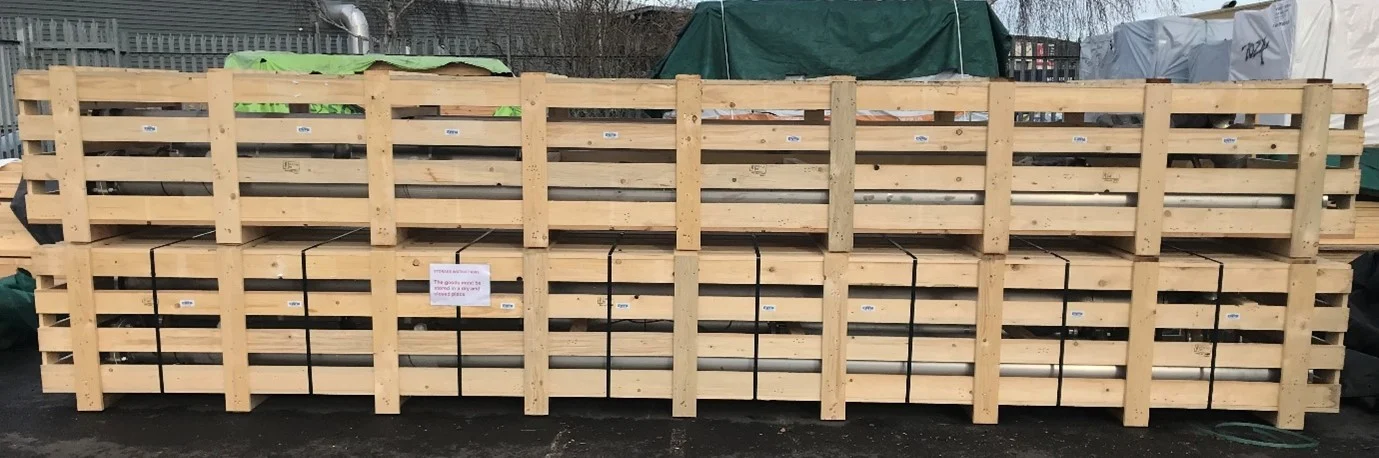 Floating Suction Unit before being shipped to a customer